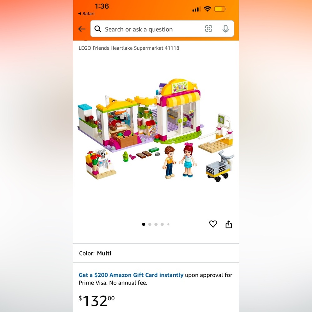 Lego Friends Heartlake Supermarket Set - Complete - Retired